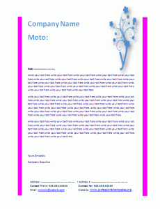 Free Business Letterhead Template | Professional Word Templates